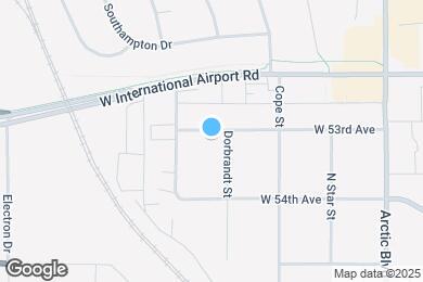 Map image of the property - 1100 W 53rd Ave