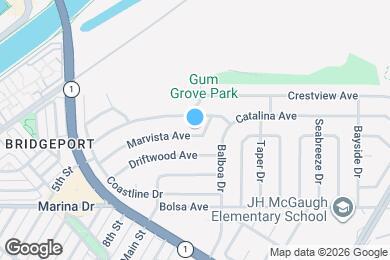 Map image of the property - 1045 Marvista Ave