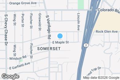 Map image of the property - 1435 E Maple St