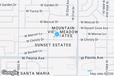 Map image of the property - 5220 W Christy Dr