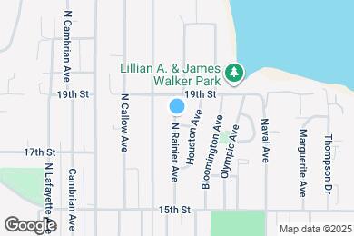 Map image of the property - 1746 N Rainier Ave