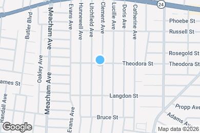 Map image of the property - 148 Clement Ave