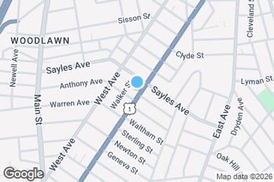 Map image of the property - 397 Pawtucket Ave