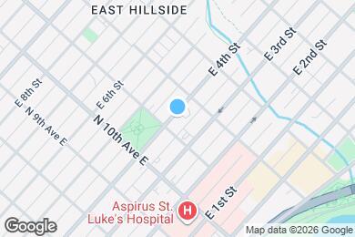 Map image of the property - 1112 E 4th St