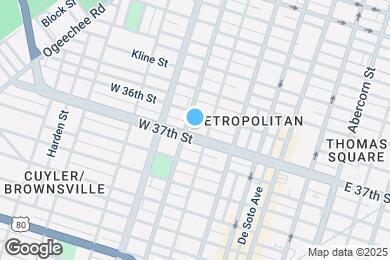 Map image of the property - 312 W 37th St