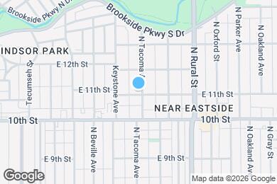 Map image of the property - 1102 N Tacoma Ave