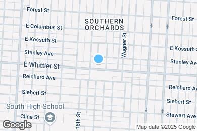 Map image of the property - 768 E Whittier St