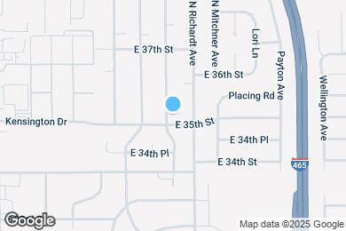 Map image of the property - 3605 N Sadlier Dr