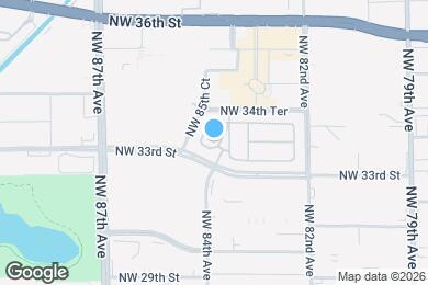 Map image of the property - 3352 NW 84th Ave