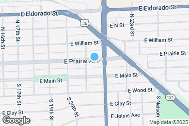 Map image of the property - 2135 E Prairie Ave