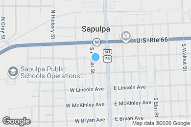 Map image of the property - 105 S Poplar St