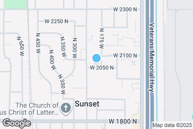 Map image of the property - 202 W 2050 N