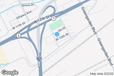 Map image of the property - 1748 W 15th St