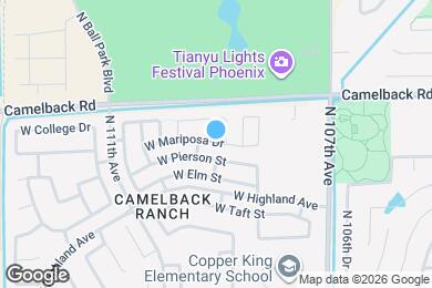 Map image of the property - 10911 W Mariposa Dr