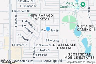 Map image of the property - 7427 E McKinley St