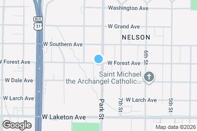 Map image of the property - 1625 Park St
