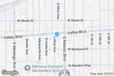 Map image of the property - 1410 S Olive Ave