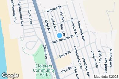 Map image of the property - 395 San Joaquin St