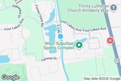 Map image of the property - 6008 E Lake Dr