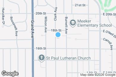 Map image of the property - 1702 Clark Ave