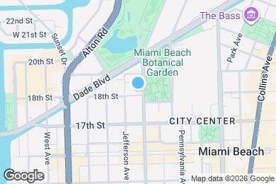 Map image of the property - 1800 Meridian Ave