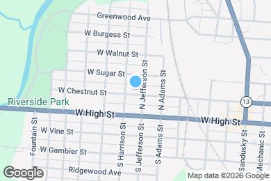 Map image of the property - 803 W Chestnut St