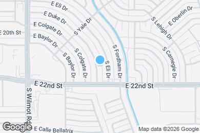 Map image of the property - 1051 S Duke Dr