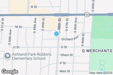 Map image of the property - 4810 Orchard Ave