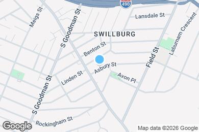Map image of the property - 34 Asbury St
