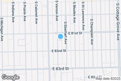 Map image of the property - 8119 S Vernon Ave