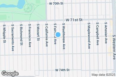 Map image of the property - 7201 S Fairfield Ave