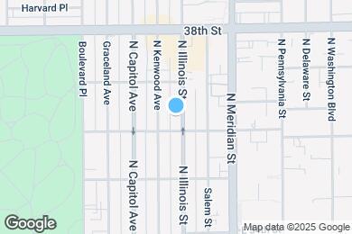Map image of the property - 3616 N Illinois St