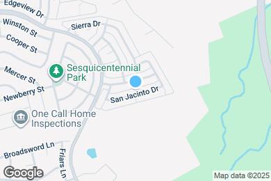 Map image of the property - 846 San Jacinto Dr