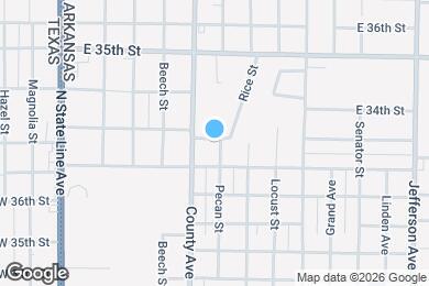 Map image of the property - 3223 Pecan St