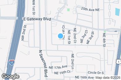 Map image of the property - 2121 NE 1st Ct