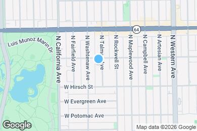 Map image of the property - 1444 N Talman Ave