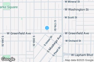 Map image of the property - 1335 S 18th St
