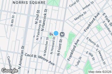 Map image of the property - 1813 N Howard St
