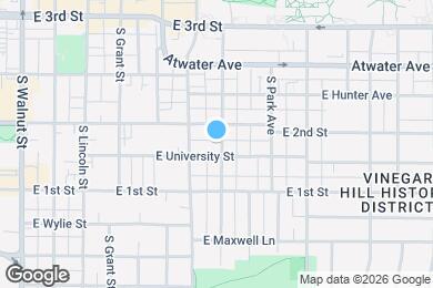 Map image of the property - 618 S Fess Ave