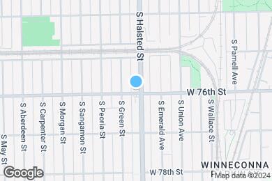 Map image of the property - 808 W 76th St