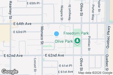 Map image of the property - 6690 E 63rd Pl