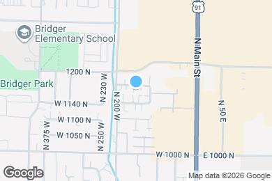 Map image of the property - 156 W 1190 N