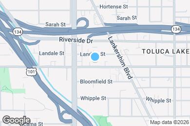 Map image of the property - 10913 Moorpark St