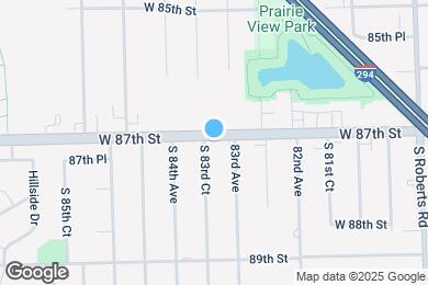 Map image of the property - 8351 W 87th St