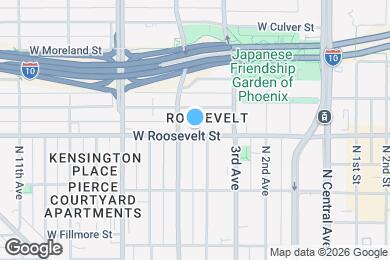 Map image of the property - 412 W Roosevelt St