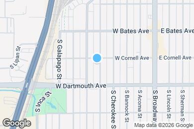 Map image of the property - 3017 S Delaware St