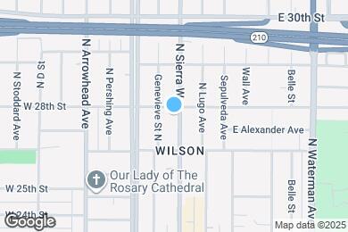 Map image of the property - 2784 N Sierra Way