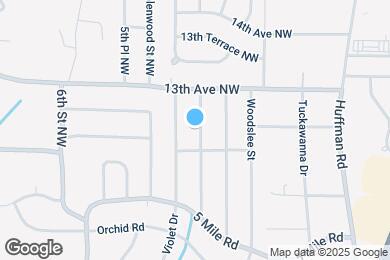 Map image of the property - 1212 Birchwood St