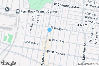 Map image of the property - 5731 N 5th St