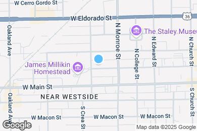 Map image of the property - 724 W Prairie Ave